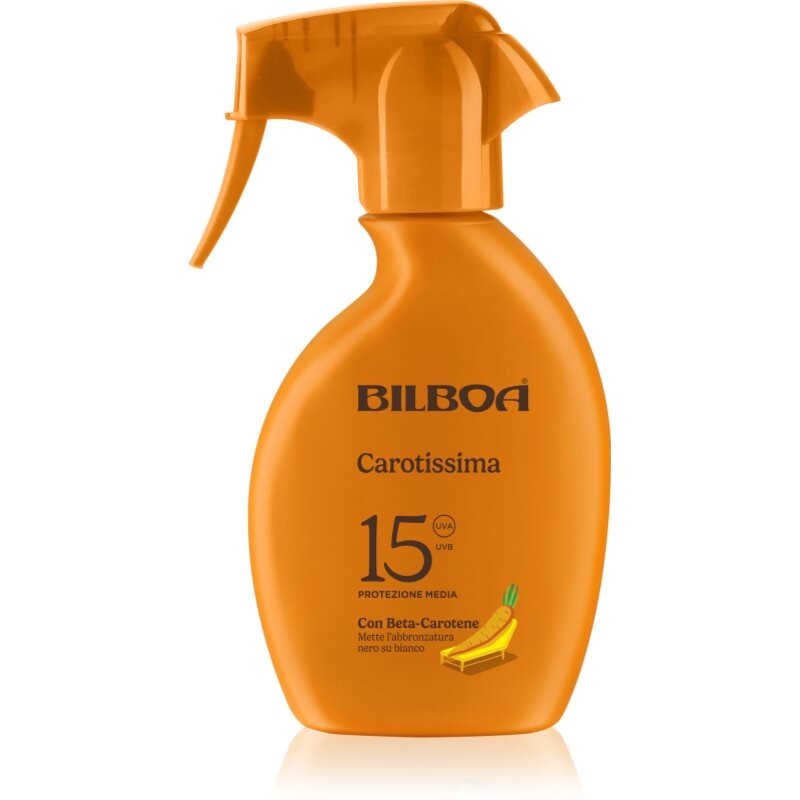 Bilboa Carotissima Trigger opalovací sprej s betakarotenem SPF 15 250 ml