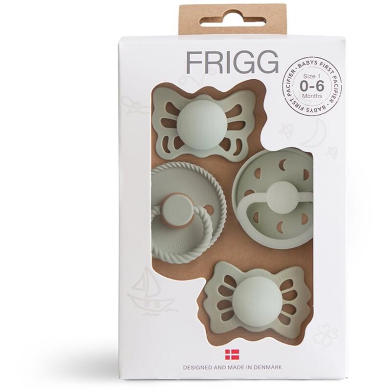 FRIGG Baby's First Pacifier​ Moonlight Sailing dudlík Sage