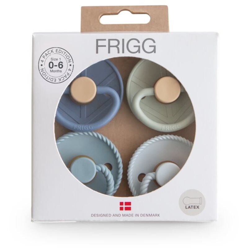 FRIGG 4 Pack Edition Size 1:0-6 months dudlík Skyline Serenity