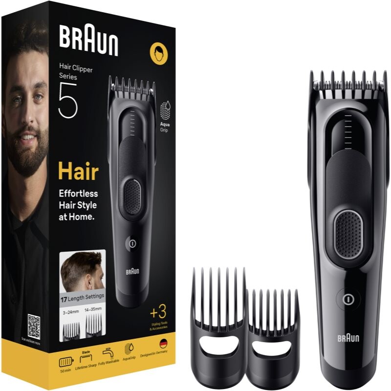 Braun Series 5 HC5530 zastřihovač vlasů se 3 stylingovými nástroji 1 ks