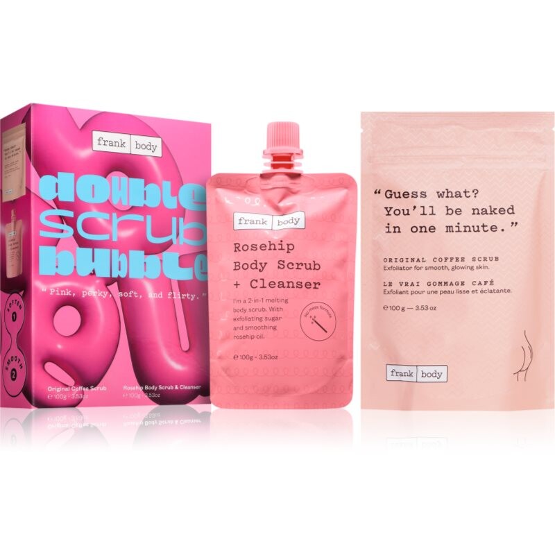 Frank Body Double Scrub Bubble dárková sada na tělo