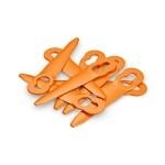 STIHL 4008 007 1000 – plastové nože na žací hlavy PolyCut, oranžové, pr. 90 mm, bal. 8 ks