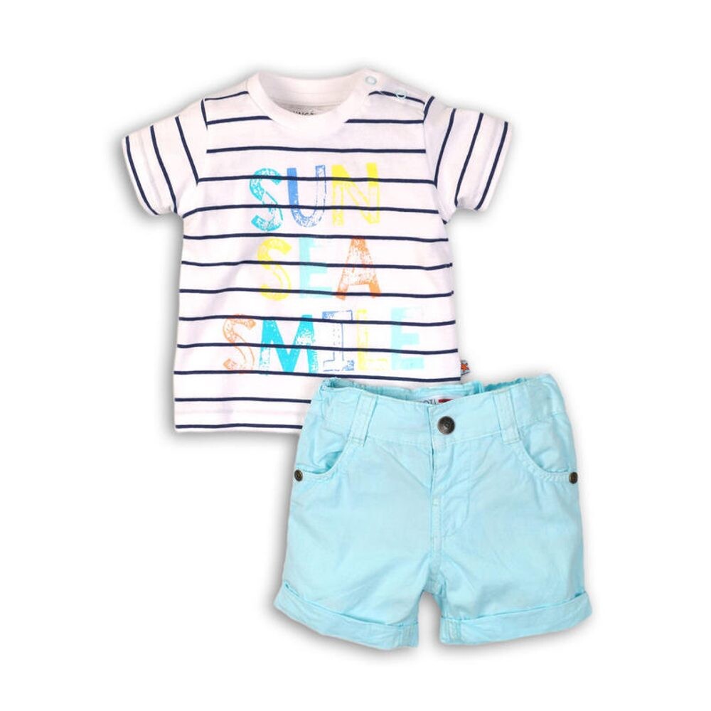 Chlapecký set, tričko a kraťasy, Minoti, SURF 1, modrá - 56/62