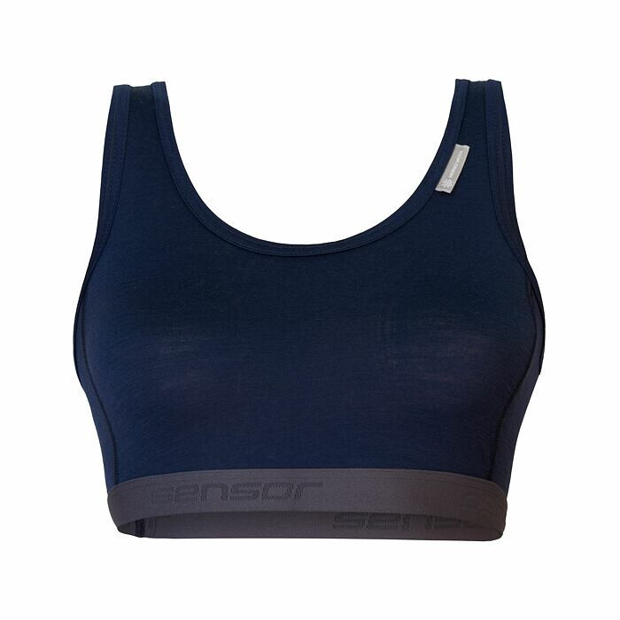 Sportovní podprsenka Sensor Merino Active Deep Blue Velikost podprsenky: L / Barva: modrá