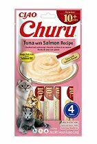 Churu Cat Senior 10+ Tuna with Salmon Recipe 4x14g 10 + 2 ZDARMA