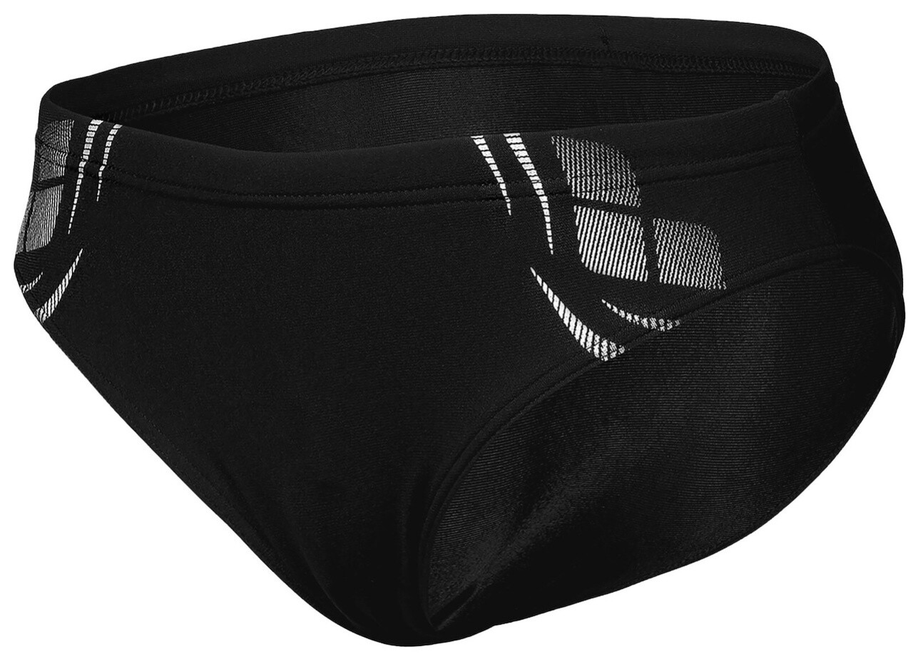 Arena Performance Poseidonia Briefs Boys Black/White 164cm