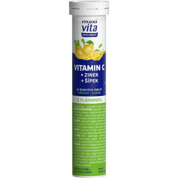 Maxi Vita Vitamin C+zinek+šípek citron tbl.eff.20