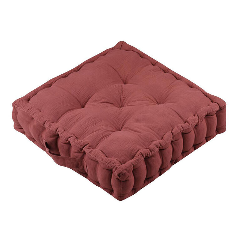 Sedací polštář na zem COLINE terakotová