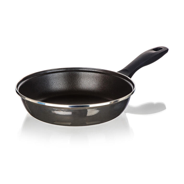 Smaltovaná pánev s nepřilnavým povrchem METALLIC Black 24 cm