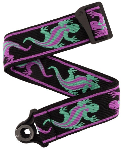 D'Addario Auto Lock Vintage Green/Violet Lizards
