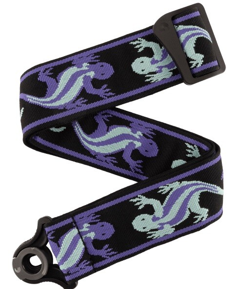 D'Addario Auto Lock Vintage Green/Blue Lizards