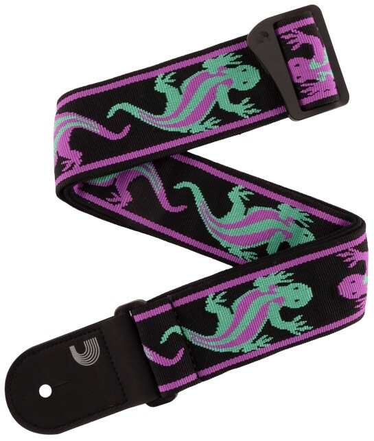 D'Addario Vintage Green/Violet Lizards