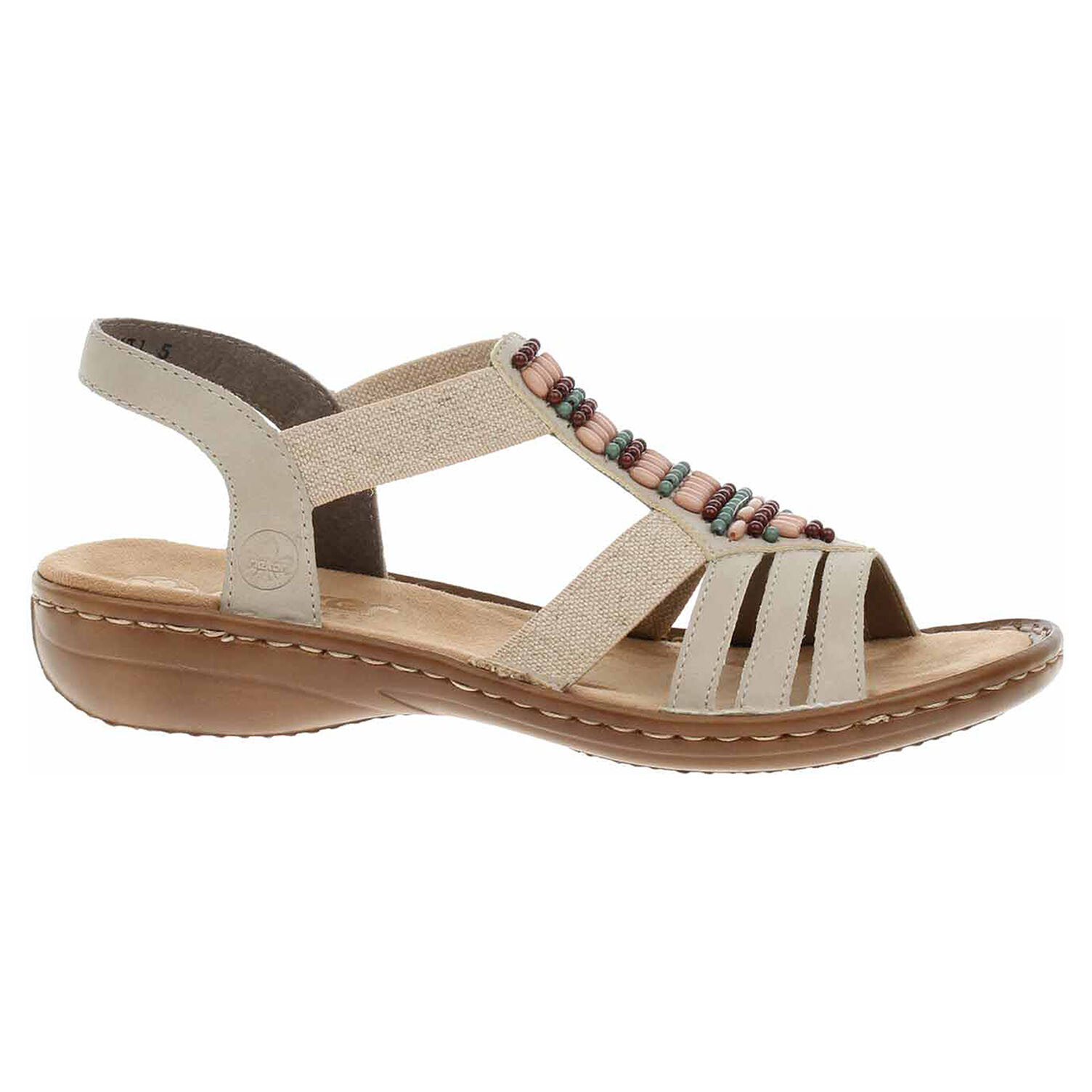 Ecco Dámské sandály Rieker 60851-62 beige 23802035