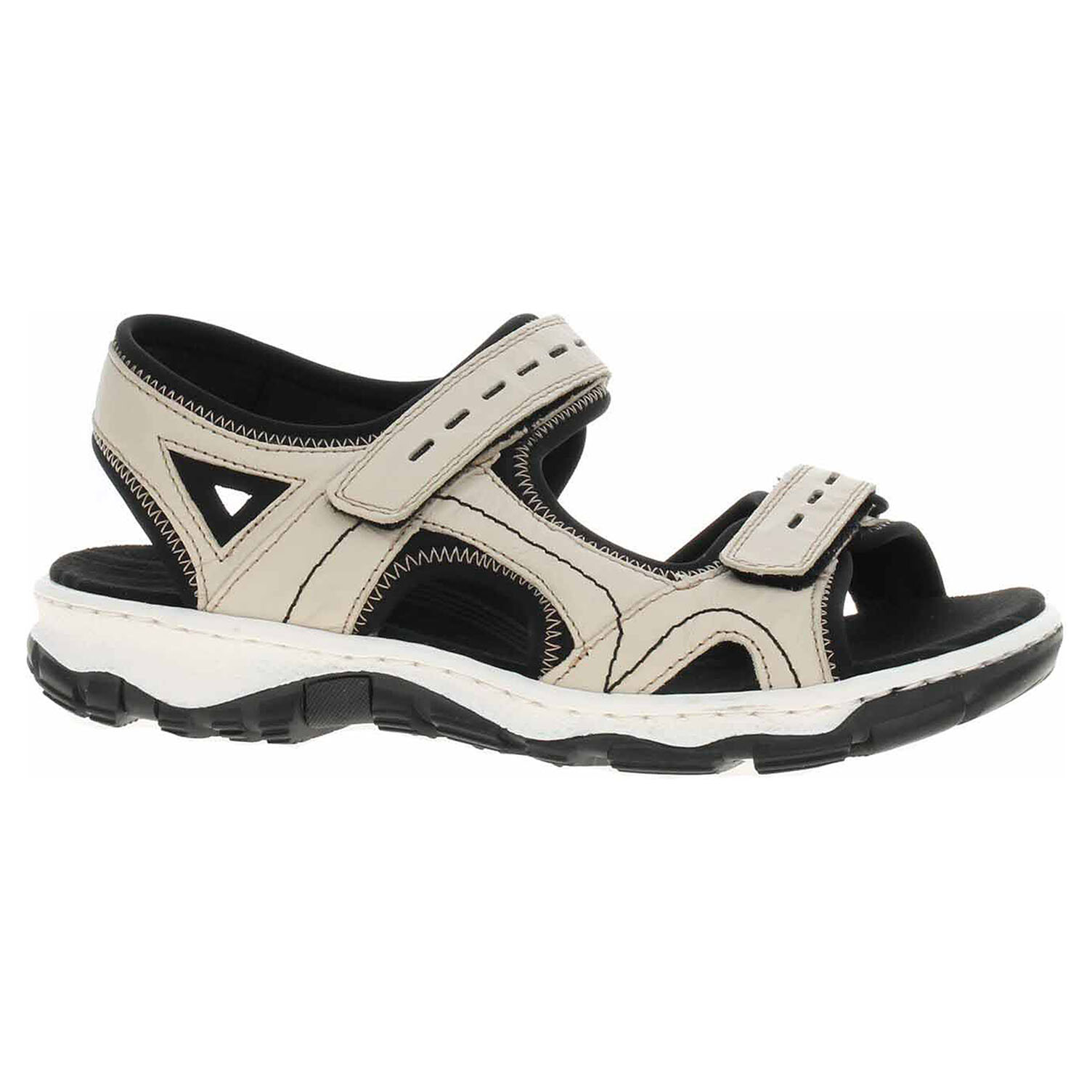 Ecco Dámské sandály Rieker 68866-60 béžové 23801116