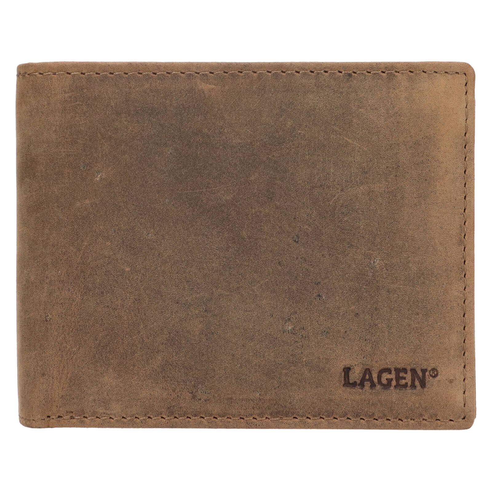 Pánská kožená peněženka Lagen Cention - hnědá