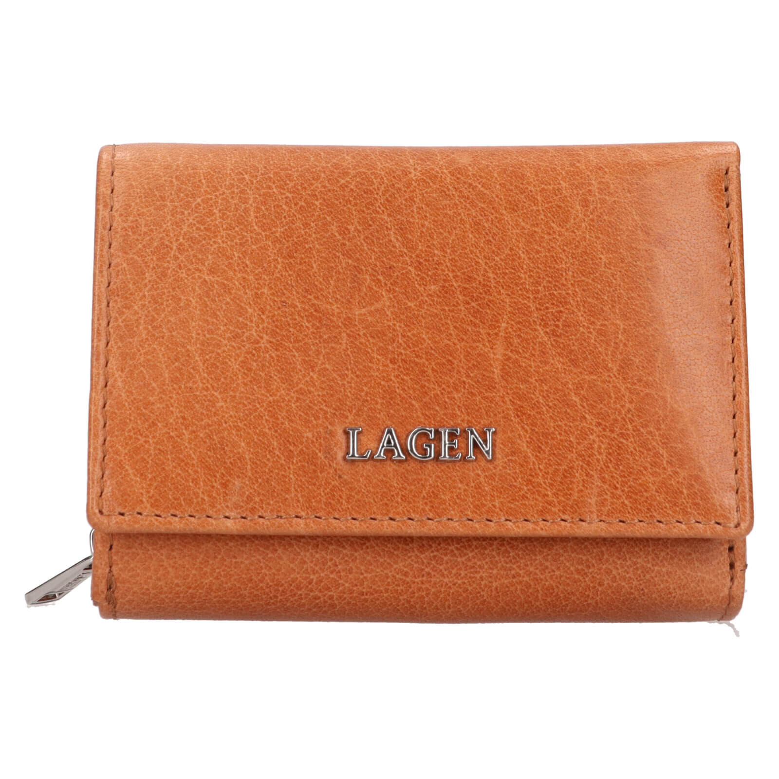 Dámská kožená peněženka Lagen Hebbe - koňak