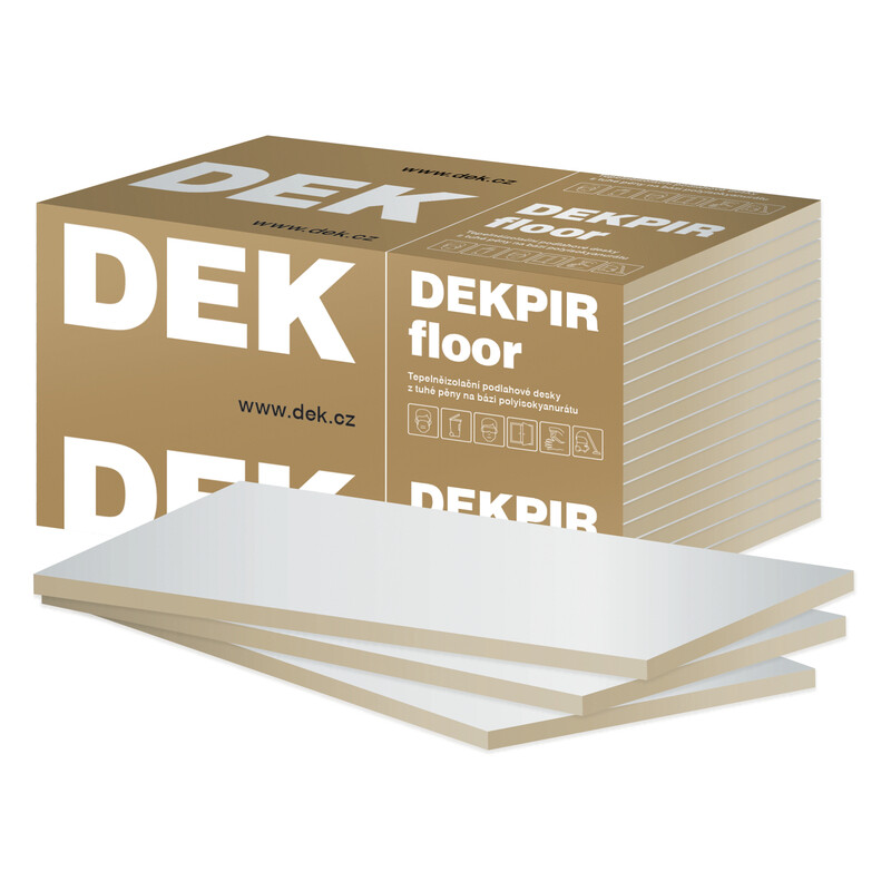 Tepelná izolace DEKPIR Floor 022 40 mm (8,64 m2/bal.)