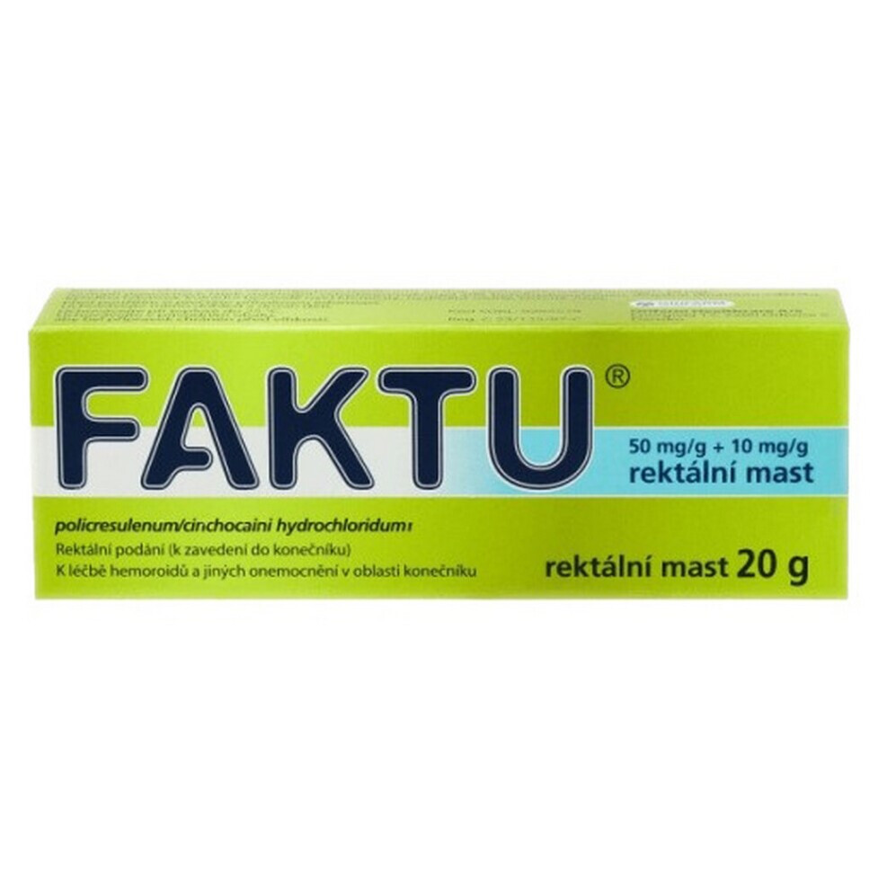 FAKTU 50mg/g+10mg/g rektální mast 20 g