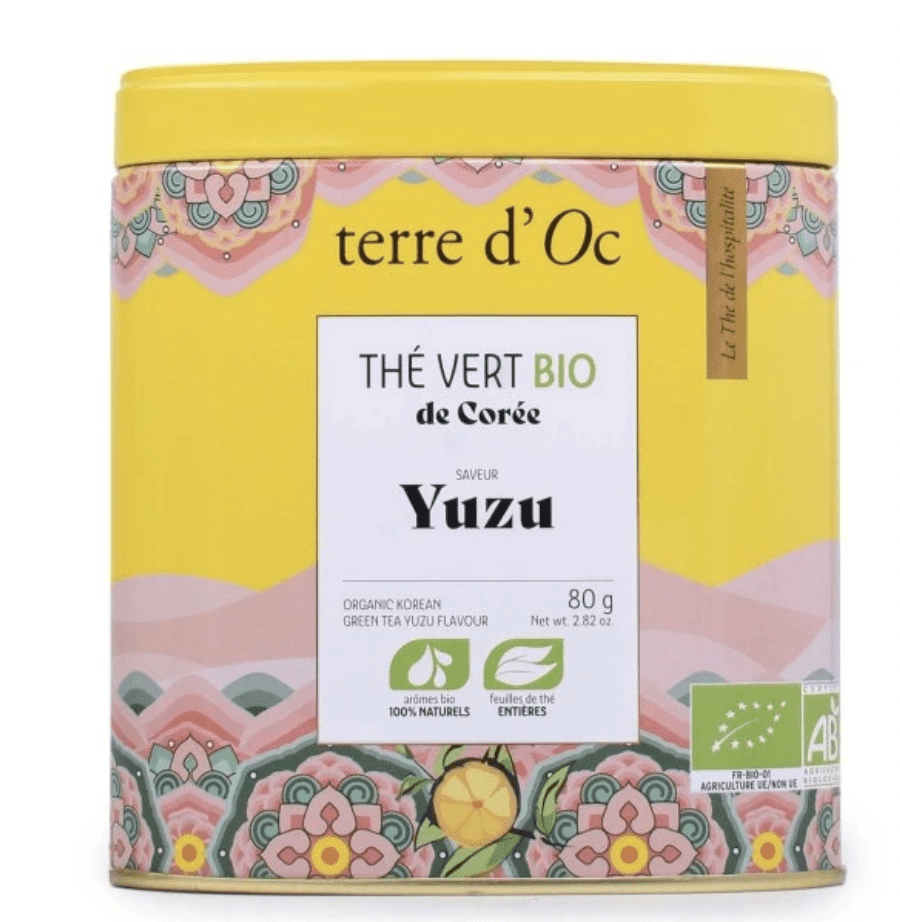 Korejský zelený čaj s YUZU v plechovce