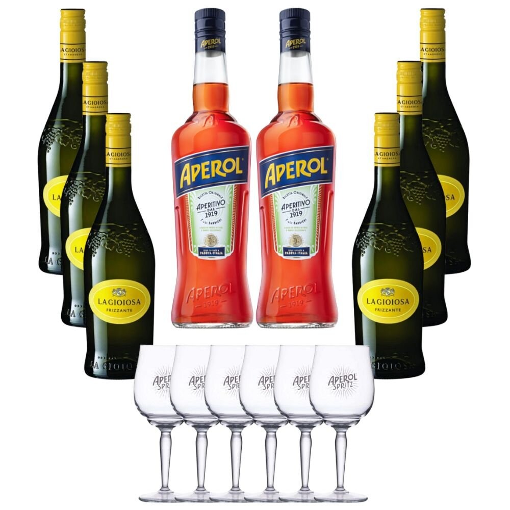 Velký Aperol Set se skleničkami