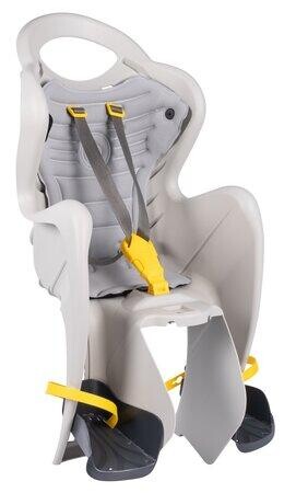 BELLELLI MR FOX Dětská sedačka na kolo B-FIX Relax polohovatelná, hedvábně šedá