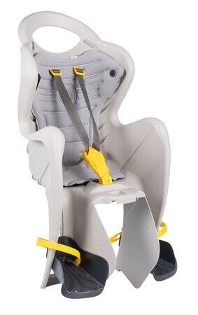 BELLELLI MR FOX Dětská sedačka na kolo EASY DREAM polohovatelná, hedvábně šedá