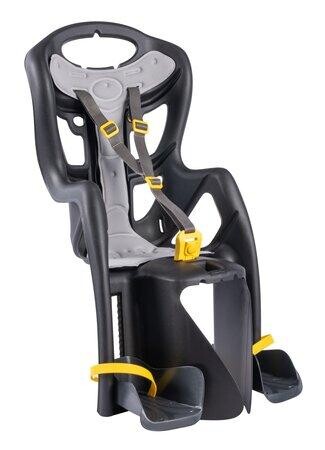 BELLELLI PEPE Dětská sedačka na kolo, upevnění na zadní nosič, černá