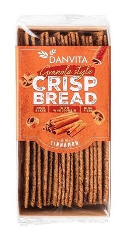 Danvita Křehké pšeničné granola plátky se skořicí 130 g