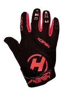Rukavice dětské dlouhoprsté Haven Demo Long - černé-červené, 4-6 let