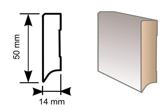 Originál lišta RS50 Rigid dub sibiřský 9362
