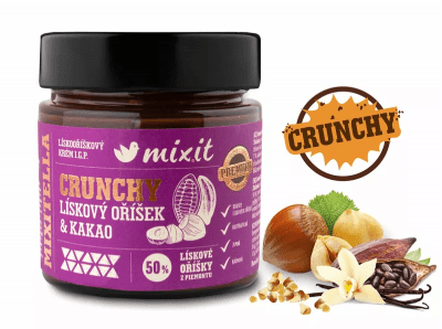 Mixit Mixit - Mixitella Crunchy Premium - Lískové oříšky z Piemontu a kakao 200 g