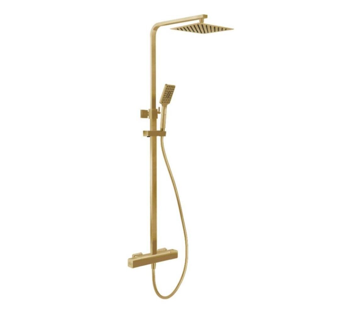 BATH DELUXE BATH DELUXE 31-120-06-70-00 - Sprchová sada s term baterií NAESBY kartáč. mosaz