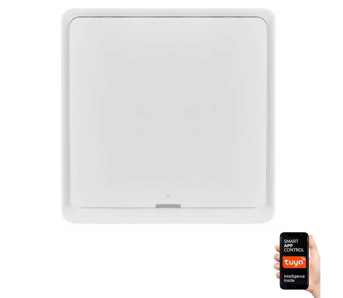 Vypínač 1-tlačítkový GoSmart Tuya bílá