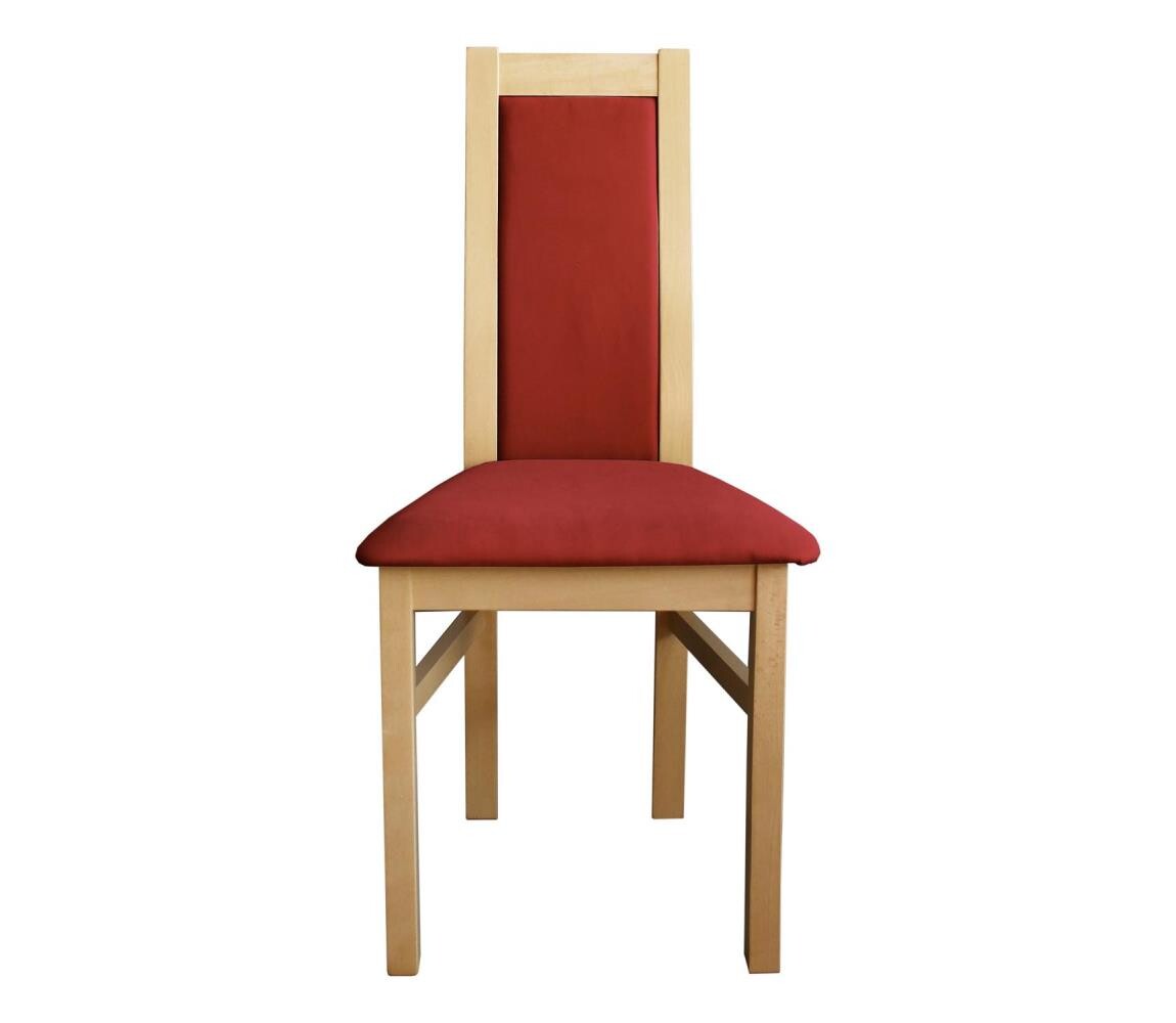 Femix Jídelní židle ZOE buk/červená