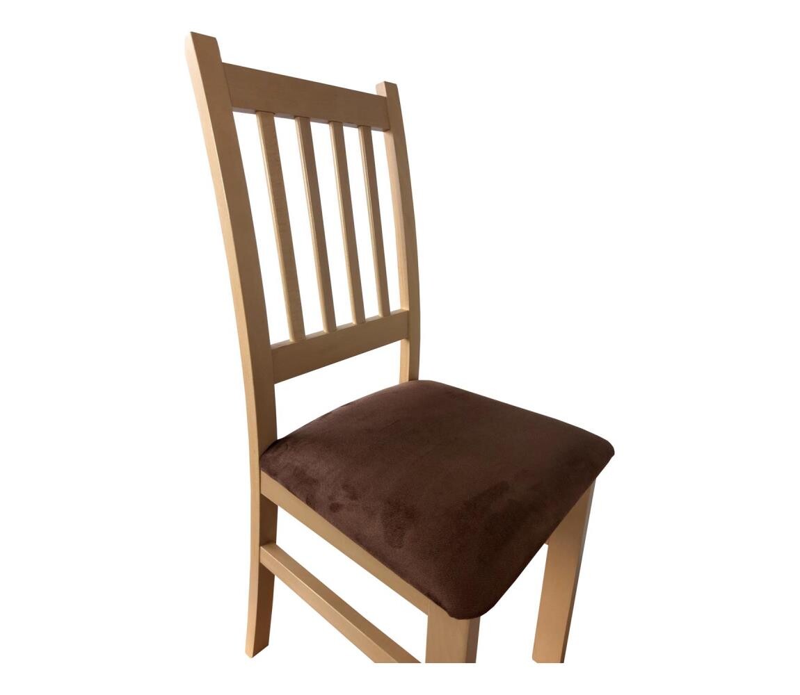 Femix Jídelní židle SIMON buk/tmavě hnědá