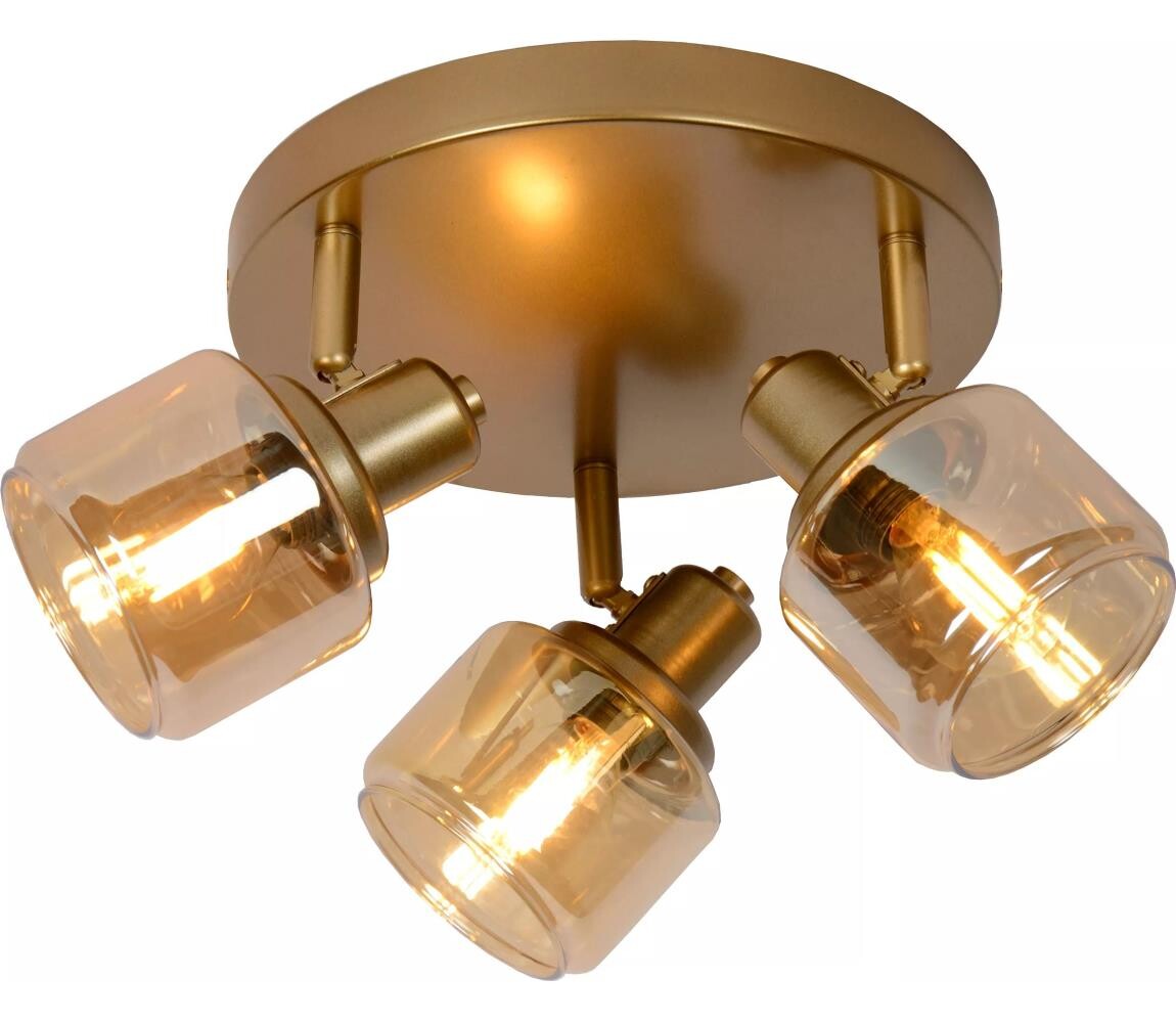 Lucide Lucide 77979/13/02 - Bodové svítidlo BJORN 3xE14/40W/230V zlatá