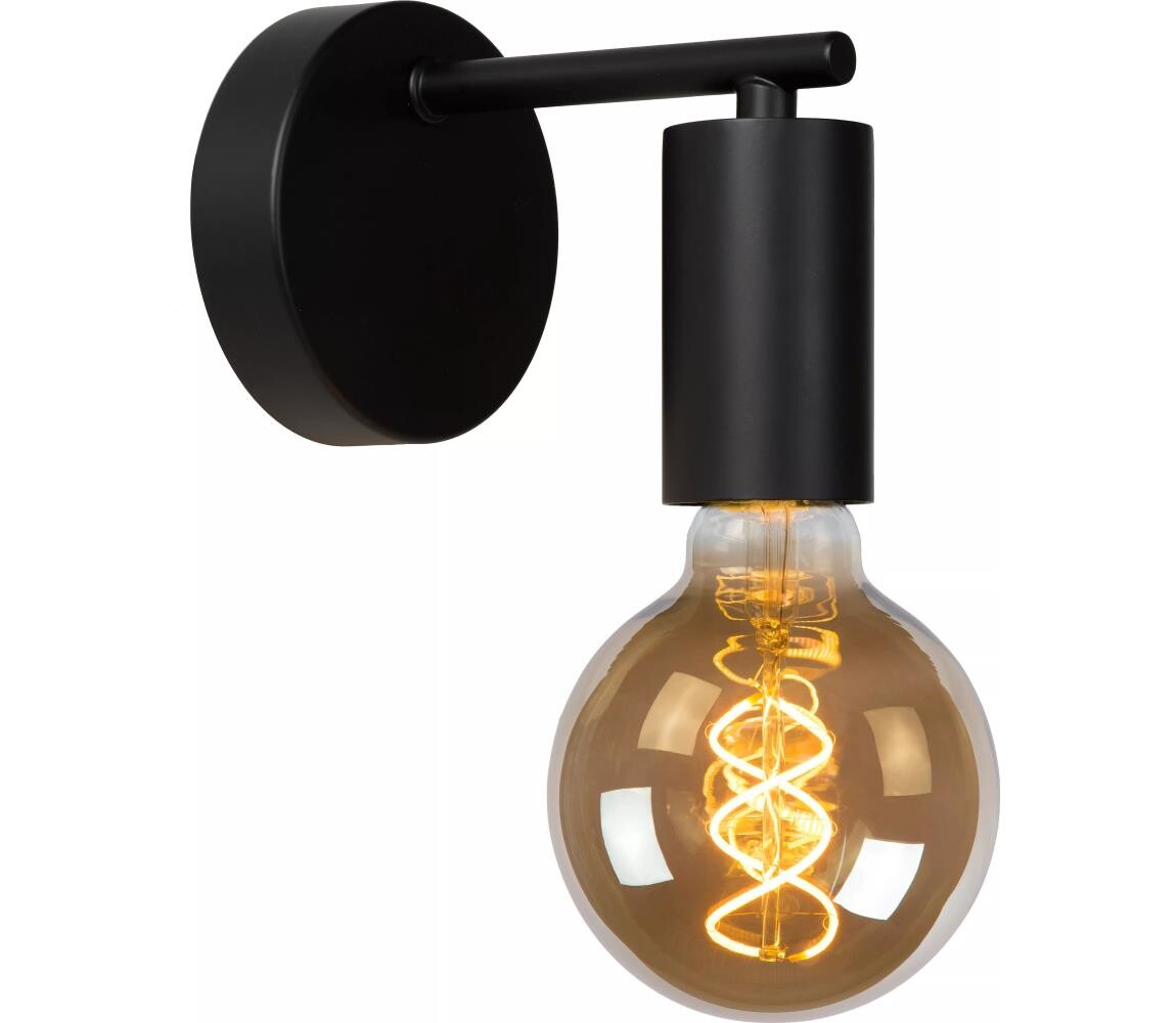 Lucide Lucide 21221/01/30 - Nástěnná lampa LEANNE 1xE27/40W/230V černá
