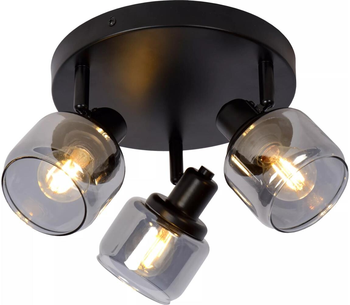 Lucide Lucide 77979/13/30 - Bodové svítidlo BJORN 3xE14/40W/230V černá