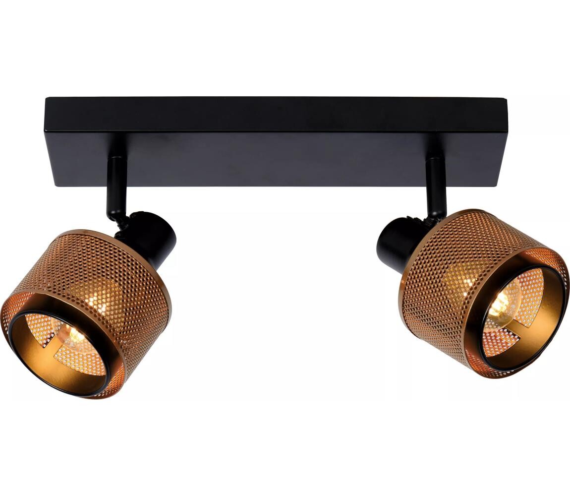 Lucide Lucide 77980/02/30 - Bodové svítidlo RAFA 2xE14/40W/230V černá/bronz