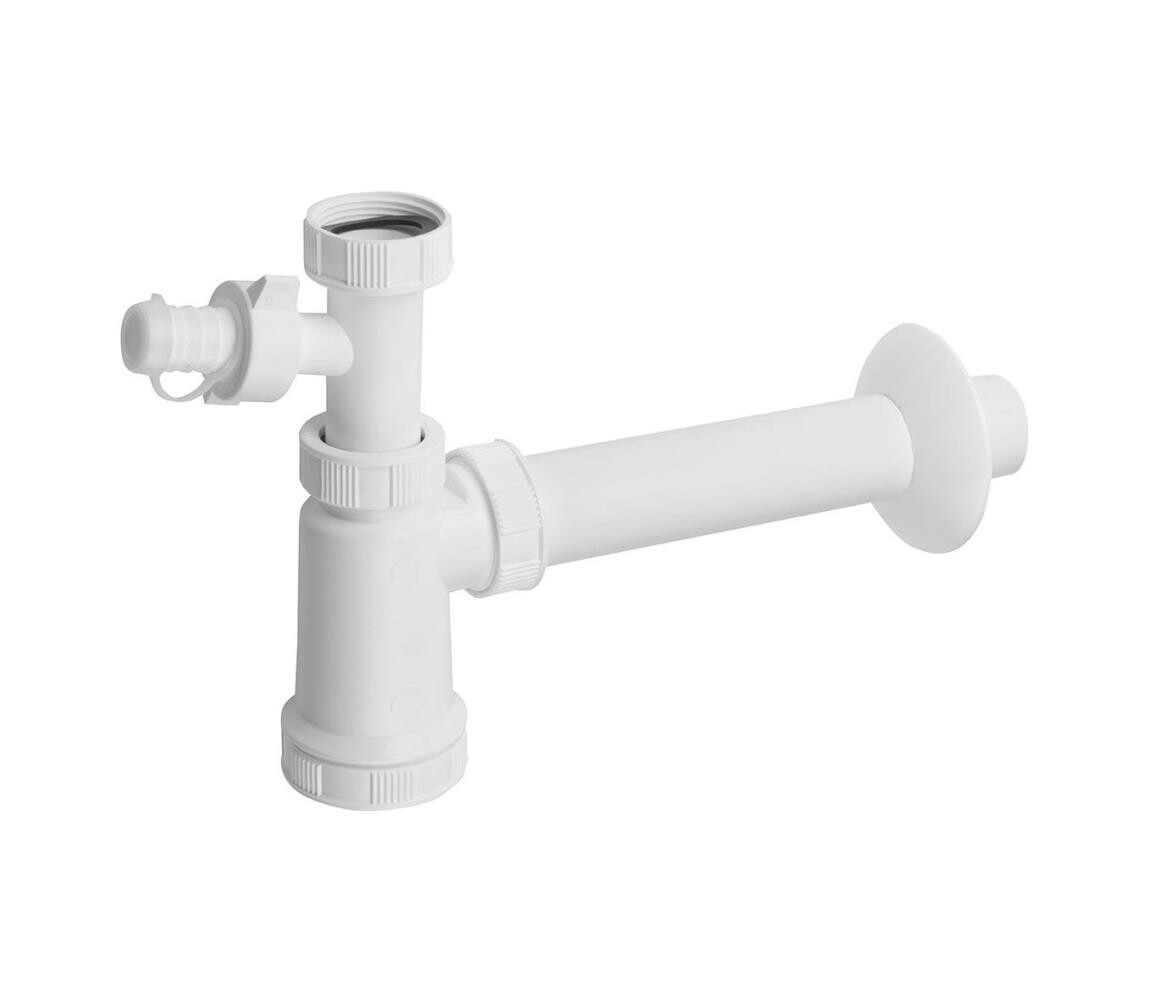 Bruckner Bruckner - Umyvadlový sifon s odbočkou DN40 bílá