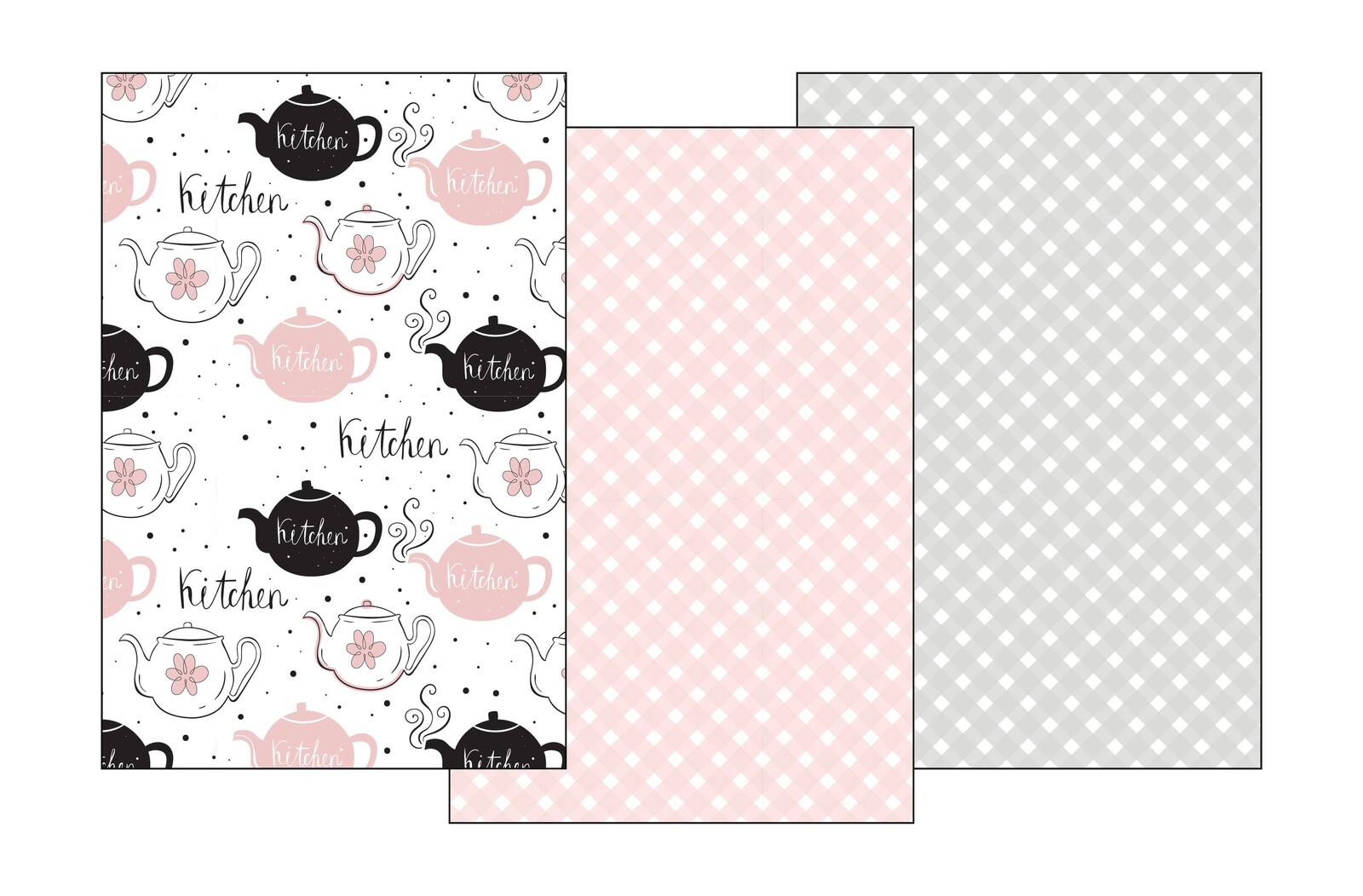 FARO Sada utěrek 3 ks 40x60 cm - Čajník