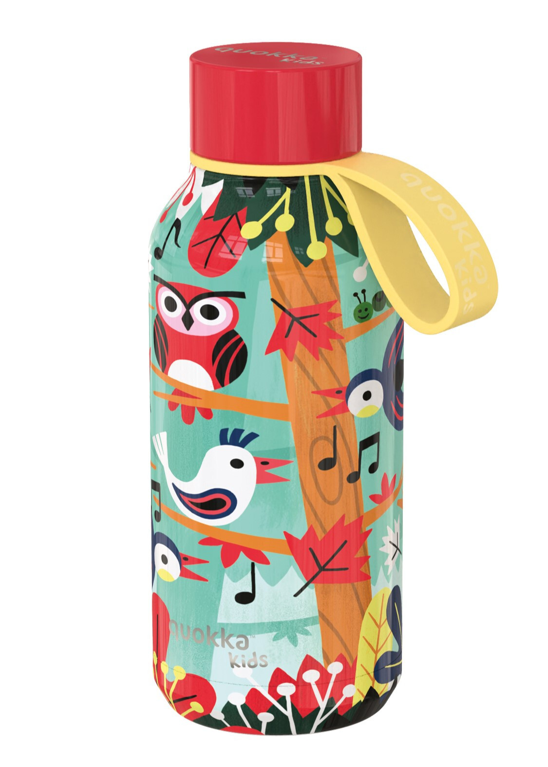 Dětská termoláhev Solid, 330ml, Quokka, ptáci