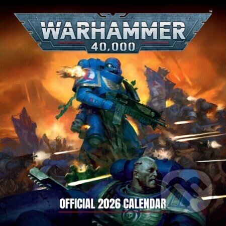 Oficiální nástěnný kalendář 2026 Warhammer s plakátem (SQ 30,5 x 30,5|61 cm)