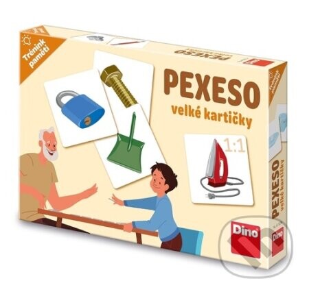 Pexeso předměty velké kartičky - Dino