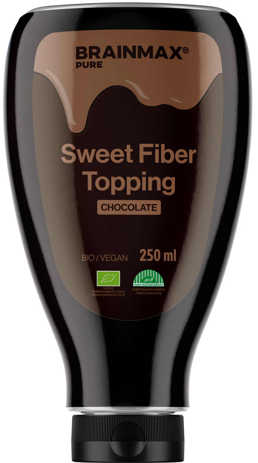 BrainMax Pure BraiMax Pure Sweet Fiber Topping, topping, BIO, 250 ml Příchuť: Čokoláda