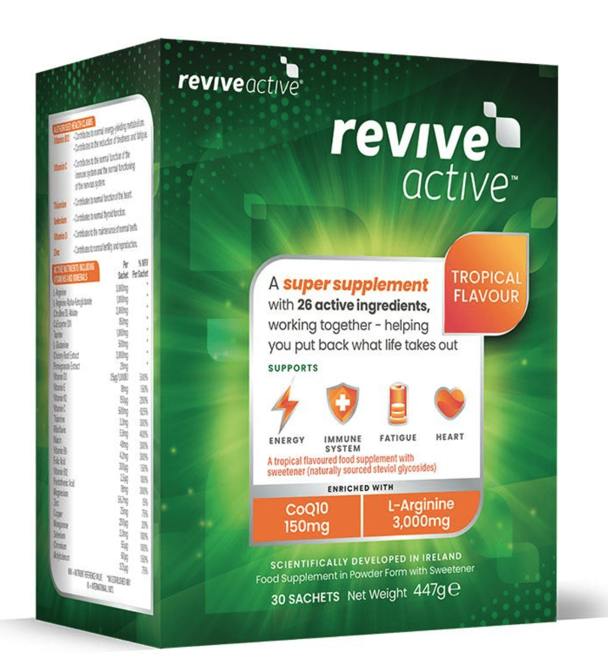 Revive Active Podpora imunity a energie, tropické ovoce, 30 sáčků