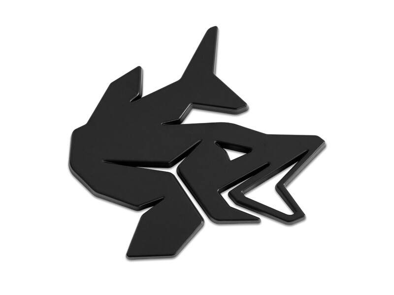 3D nálepka Delphin PIKE-černá