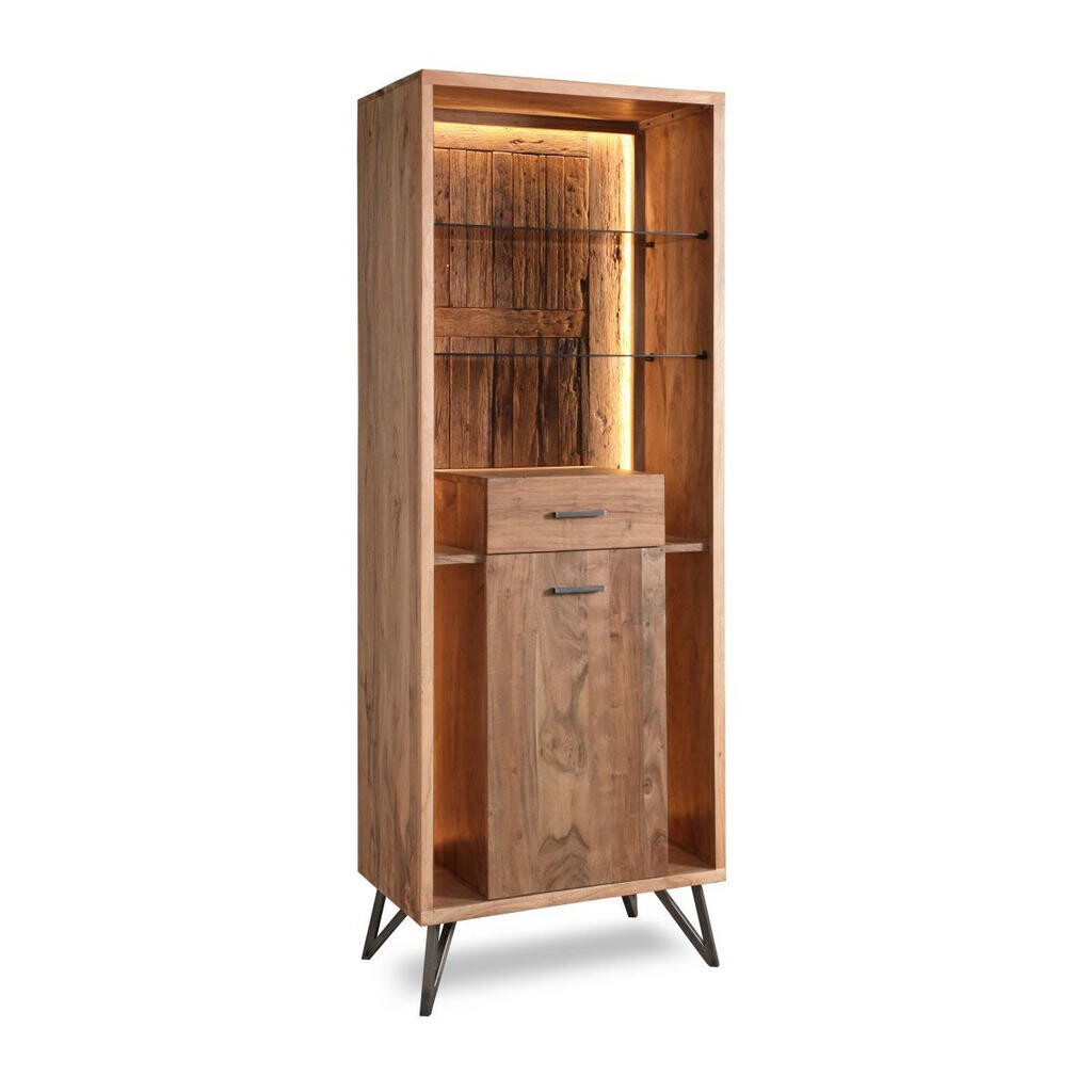 Livetastic VITRÍNA, akácie, barvy akácie, 72/195/40 cm