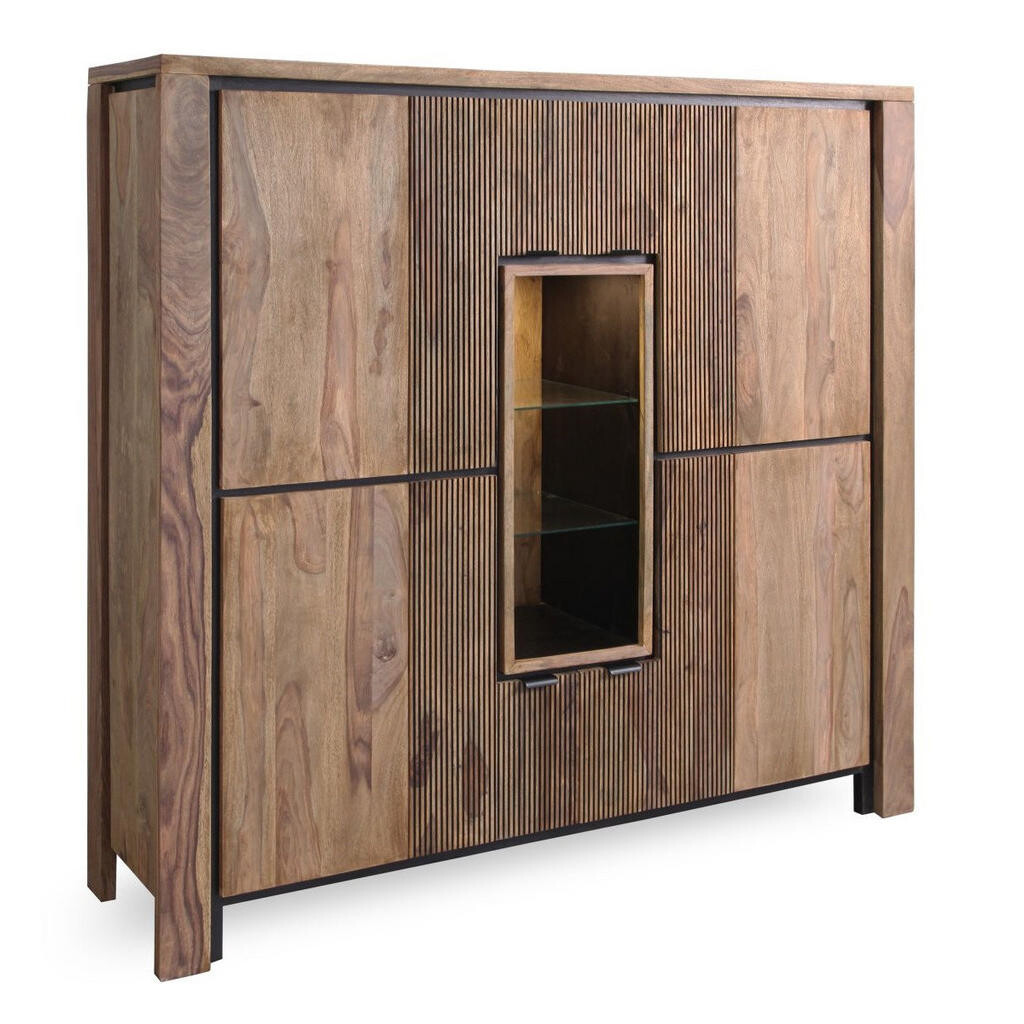 Livetastic VYSOKÁ KOMODA, sheesham, přírodní barvy, 150/150/45 cm