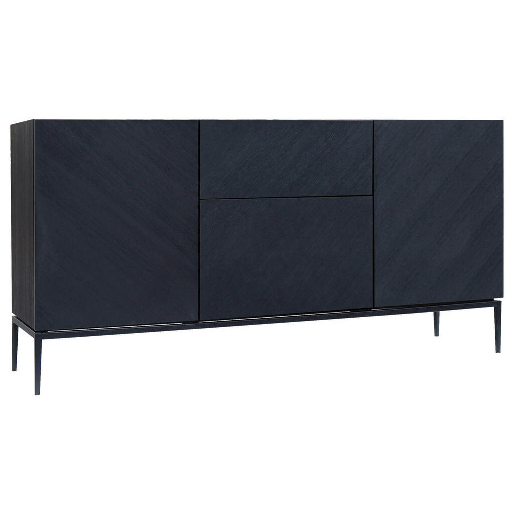 home24 ŠIROKÁ KOMODA, černá, 160/80/40 cm